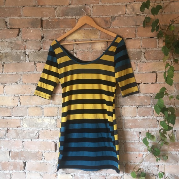 Bright Striped Dress - Picture 2 of 4